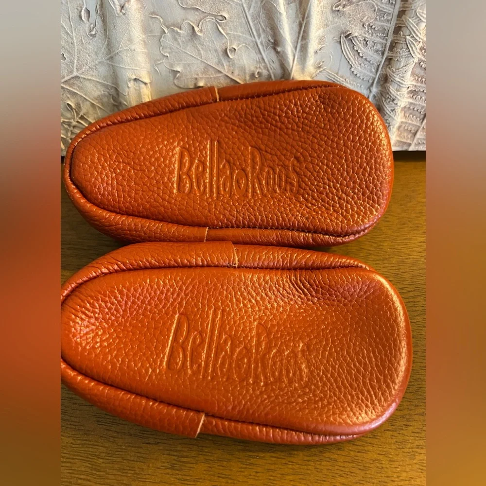 Soft Genuine Leather Baby Boy Girl Moccasins Shoes In Brown NEW